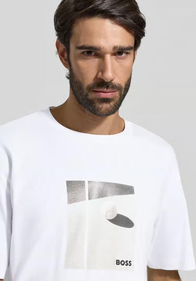BOSS Green Relaxed fit T-shirt van puur katoen model 'JOIN'