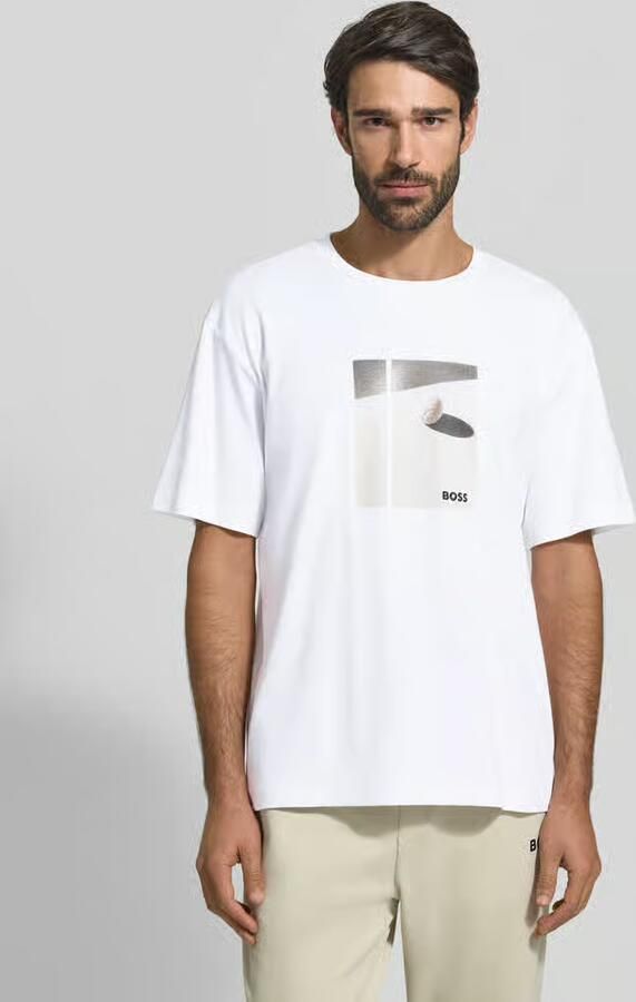 BOSS Green Relaxed fit T-shirt van puur katoen model 'JOIN' - Foto 3
