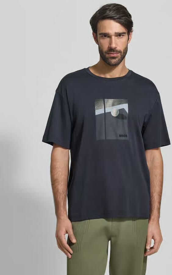 BOSS Green Relaxed fit T-shirt van puur katoen model 'JOIN' - Foto 4