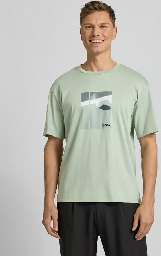 BOSS Green Relaxed fit T-shirt van puur katoen model 'JOIN' - Foto 2