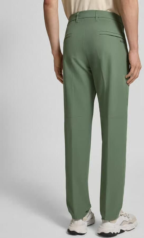 BOSS Green Slim fit broek van waterafstotend stretchmateriaal model 'C_COMMUTER-SLIM'