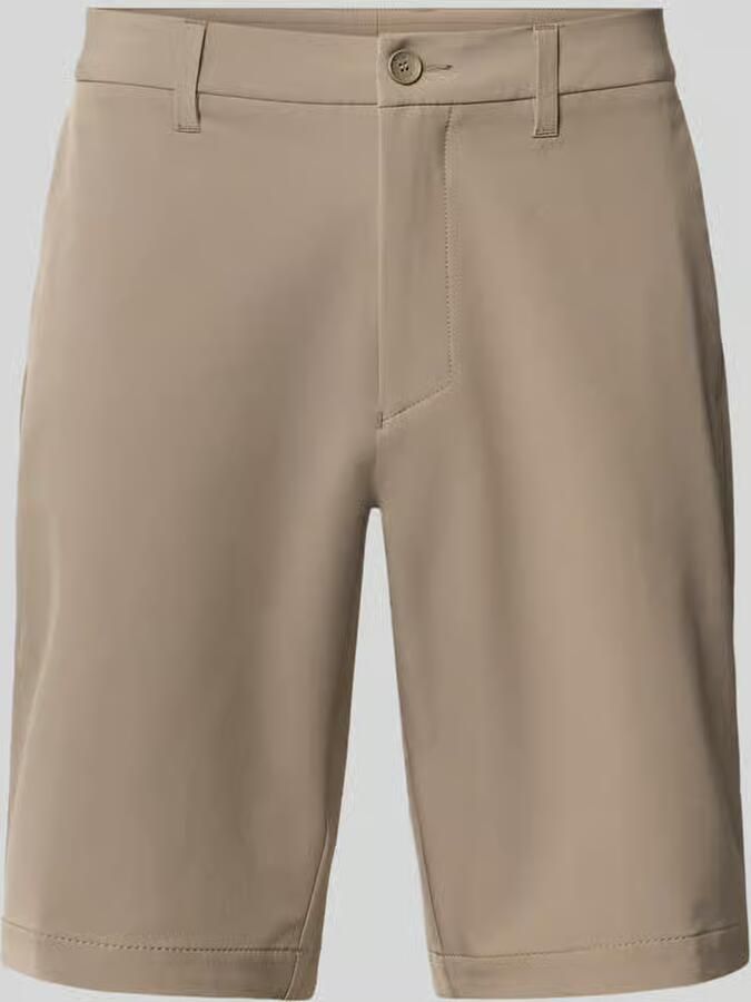 BOSS Green slim fit chino short met persplooien - Foto 2