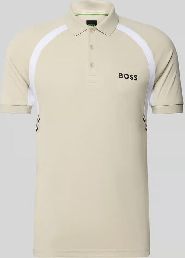 BOSS Green Slim fit poloshirt met korte knoopsluiting model 'PL_TOC SPIN CB' - Foto 2