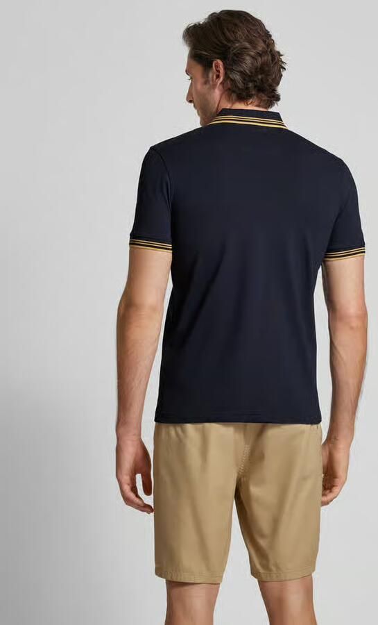 BOSS Green Slim fit poloshirt met labelprint model 'Paul' - Foto 4