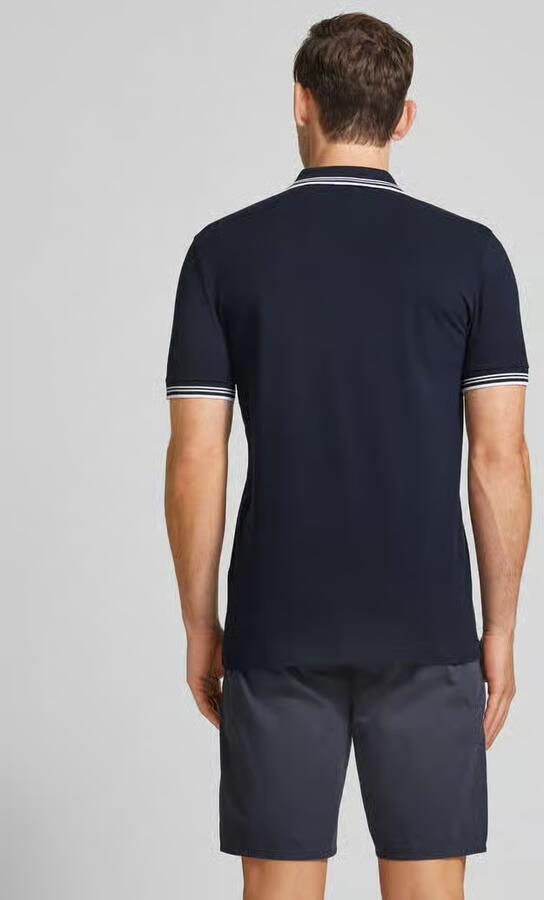 BOSS Green Slim fit poloshirt met labelprint model 'Paul' - Foto 12