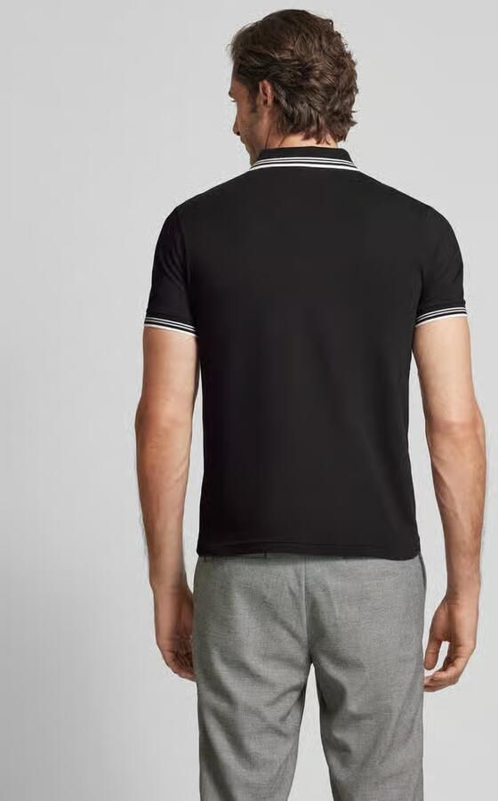 BOSS Green Slim fit poloshirt met labelprint model 'Paul' - Foto 6