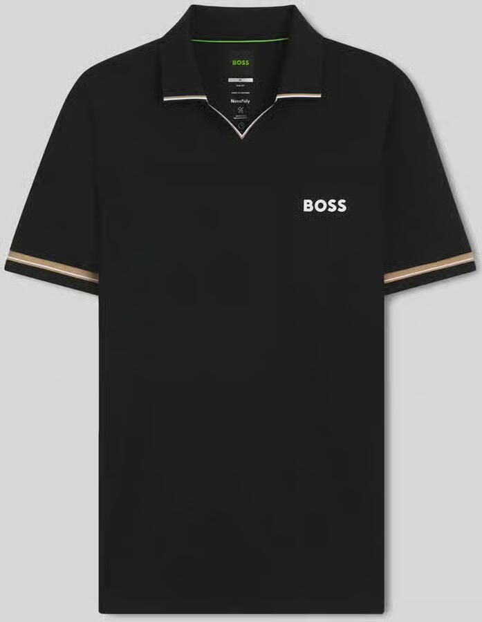BOSS Green slim fit poloshirt met labelprint model 'PL_TOC SERVE 2' - Foto 2