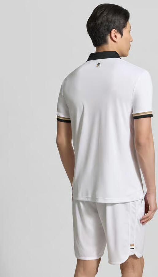 BOSS Green slim fit poloshirt met labelprint model 'PL_TOC SERVE 2' - Foto 4