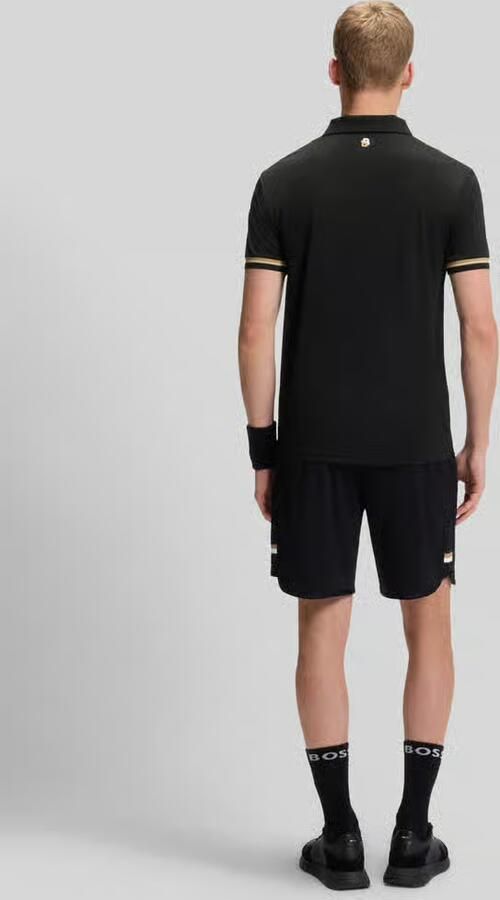 BOSS Green slim fit poloshirt met labelprint model 'PL_TOC SERVE 2'