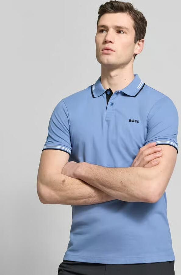 BOSS Green Slim fit poloshirt van puur katoen model 'PAUL'