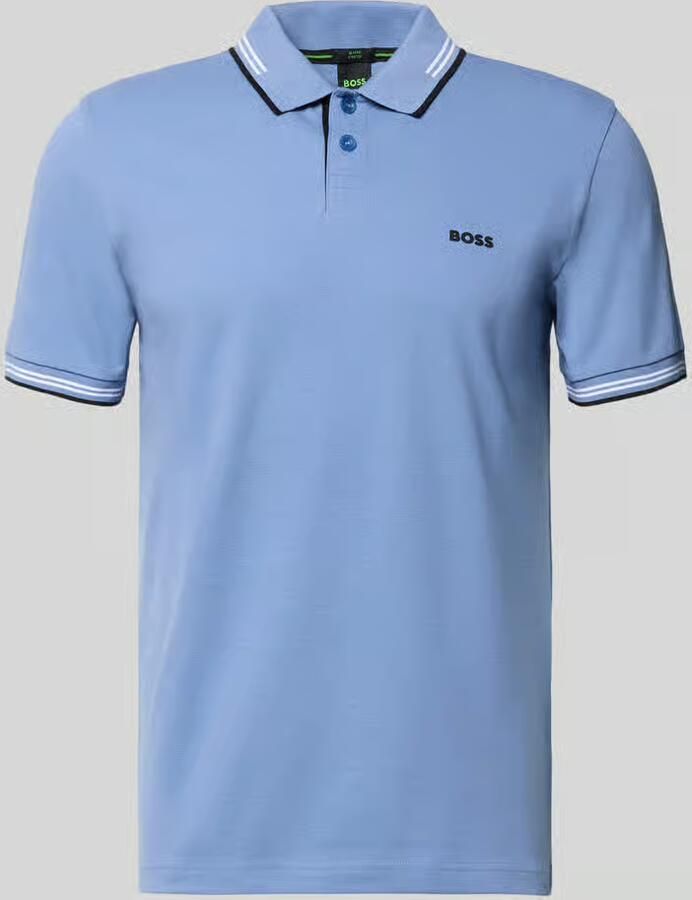 BOSS Green Slim fit poloshirt van puur katoen model 'PAUL' - Foto 2