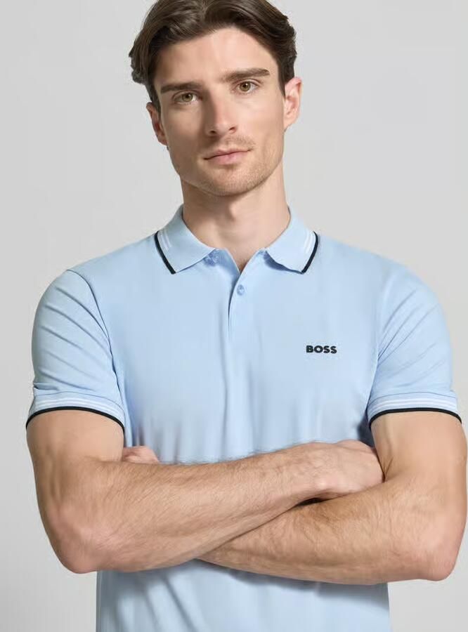 BOSS Green Slim fit poloshirt van puur katoen model 'PAUL'