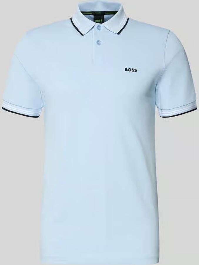 BOSS Green Slim fit poloshirt van puur katoen model 'PAUL' - Foto 2