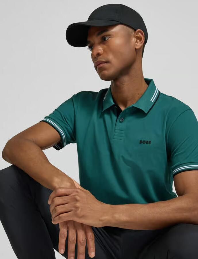 BOSS Green Slim fit poloshirt van puur katoen model 'PAUL'