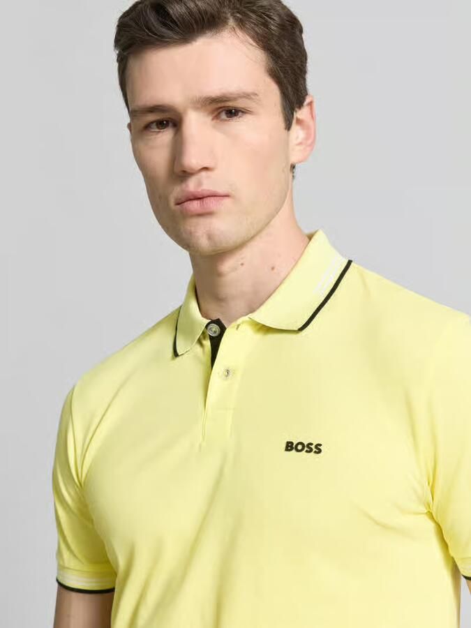 BOSS Green Slim fit poloshirt van puur katoen model 'PAUL'