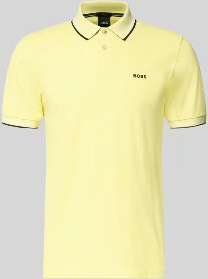 BOSS Green Slim fit poloshirt van puur katoen model 'PAUL' - Foto 2