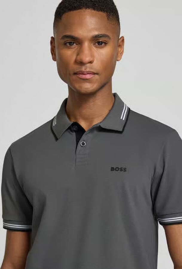 BOSS Green Slim fit poloshirt van puur katoen model 'PAUL'