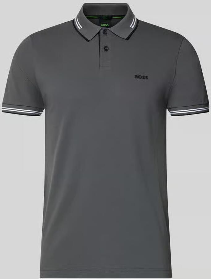 BOSS Green Slim fit poloshirt van puur katoen model 'PAUL' - Foto 2