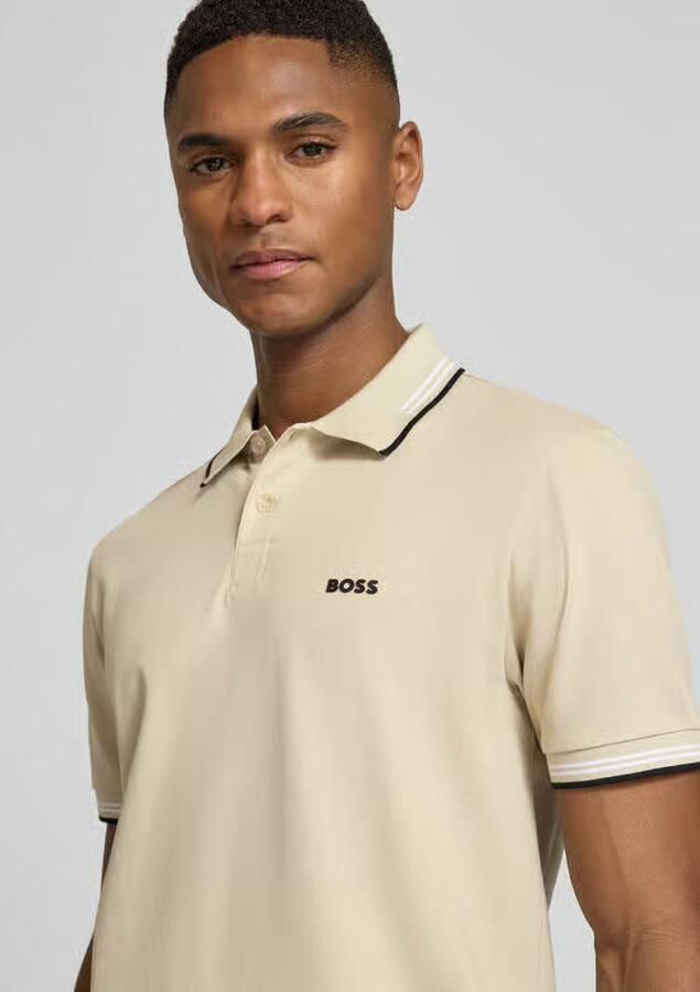 BOSS Green Slim fit poloshirt van puur katoen model 'PAUL' - Foto 2