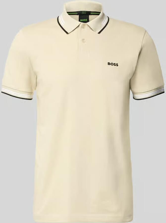 BOSS Green Slim fit poloshirt van puur katoen model 'PAUL' - Foto 3