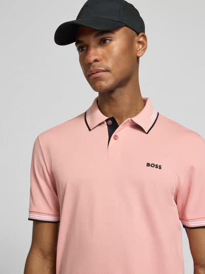 BOSS Green Slim fit poloshirt van puur katoen model 'PAUL'