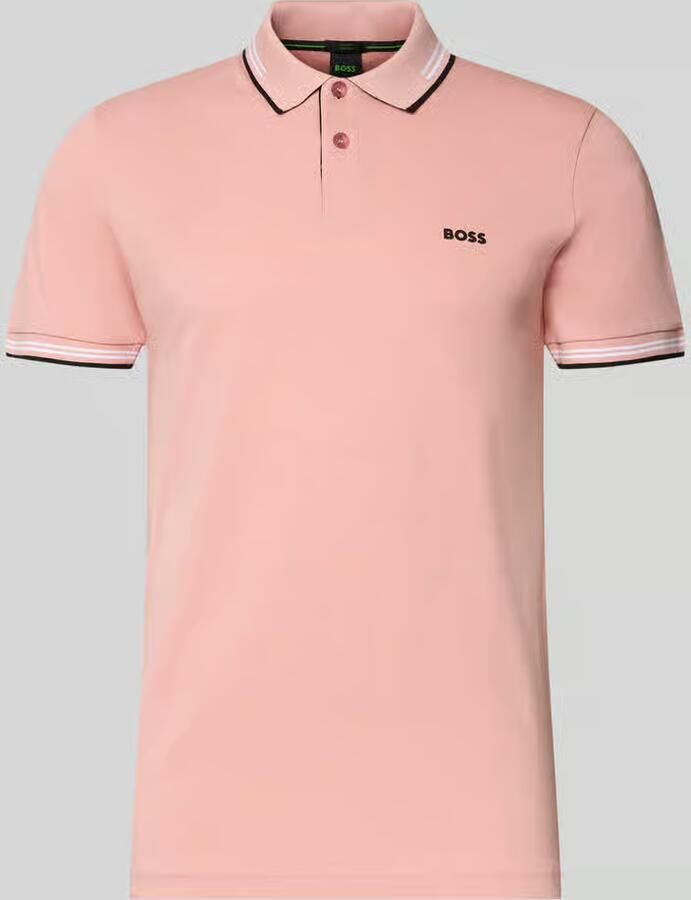 BOSS Green Slim fit poloshirt van puur katoen model 'PAUL' - Foto 2