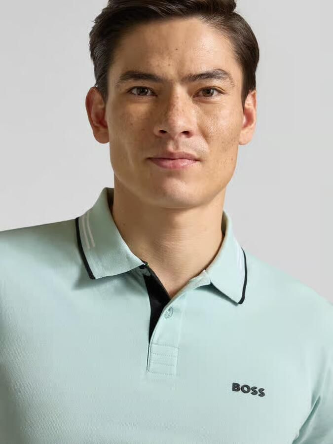 BOSS Green Slim fit poloshirt van puur katoen model 'PAUL' - Foto 2