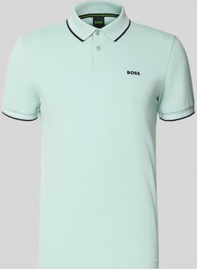 BOSS Green Slim fit poloshirt van puur katoen model 'PAUL' - Foto 3