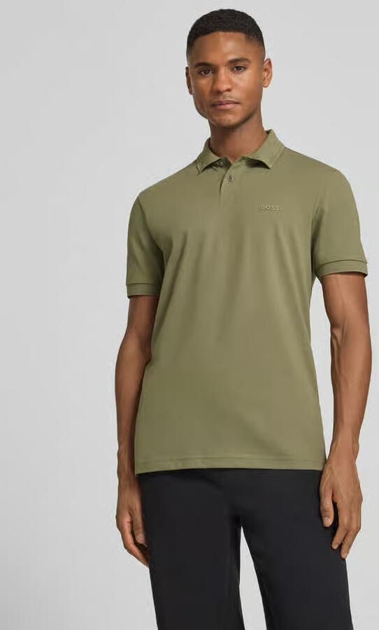 BOSS Green Slim fit poloshirt van puur katoen model 'PAUL' - Foto 2