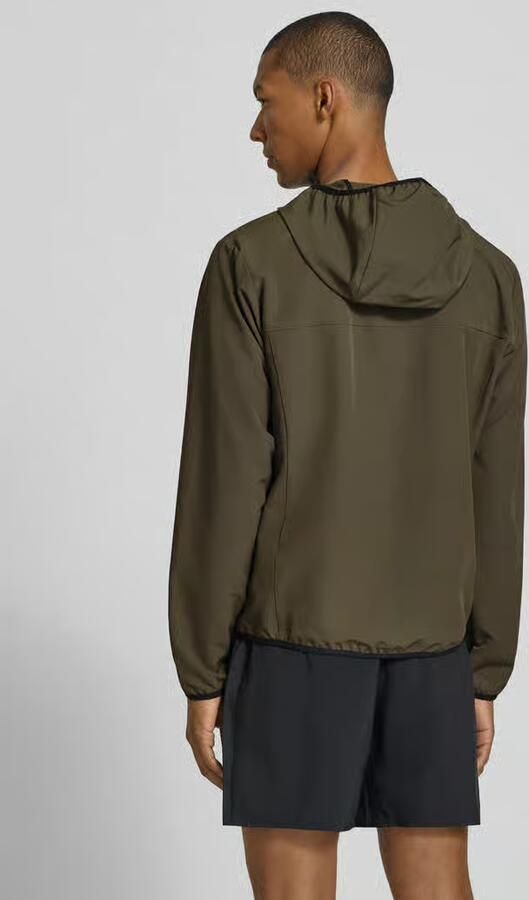 BOSS Green Slim fit trainingsjack met labelpatch model 'CommuterPro' - Foto 3