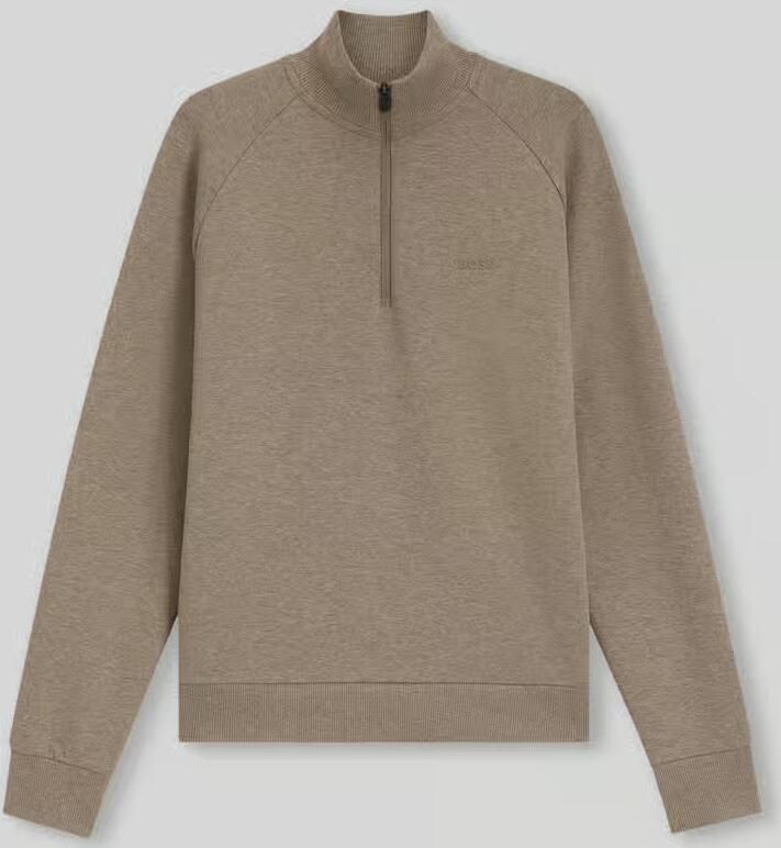 BOSS Green Sweatshirt met halflange ritssluiting