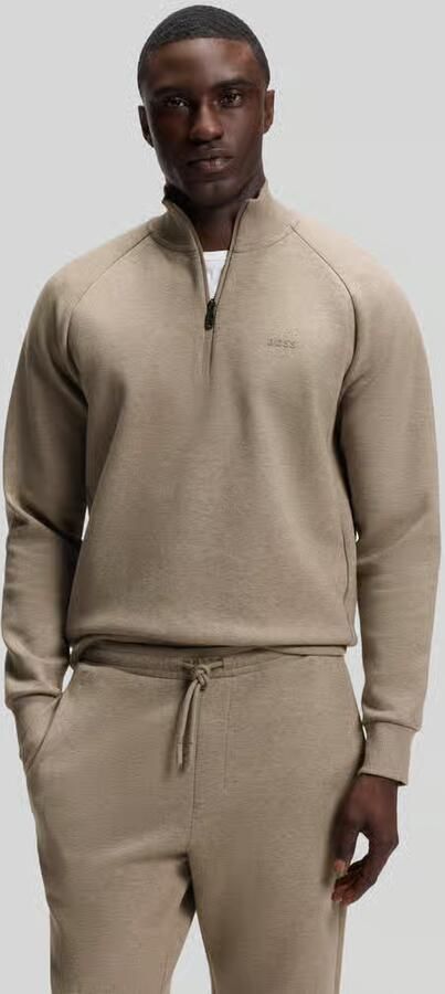 BOSS Green Sweatshirt met halflange ritssluiting - Foto 3