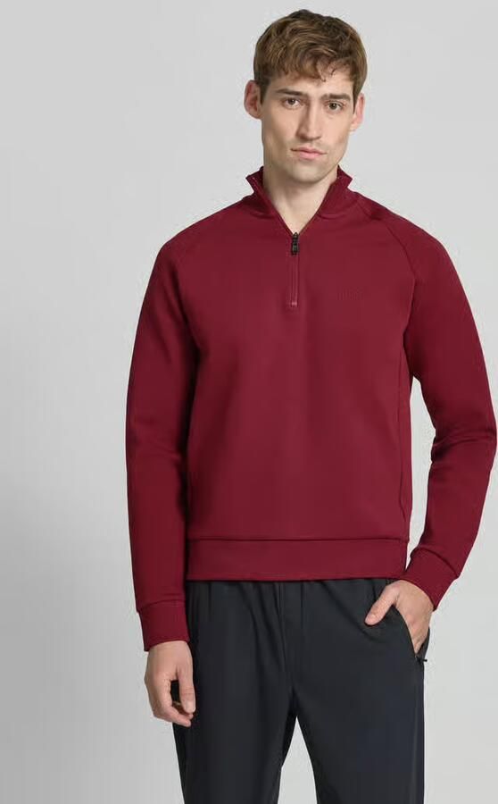 BOSS Green Sweatshirt met halflange ritssluiting - Foto 2