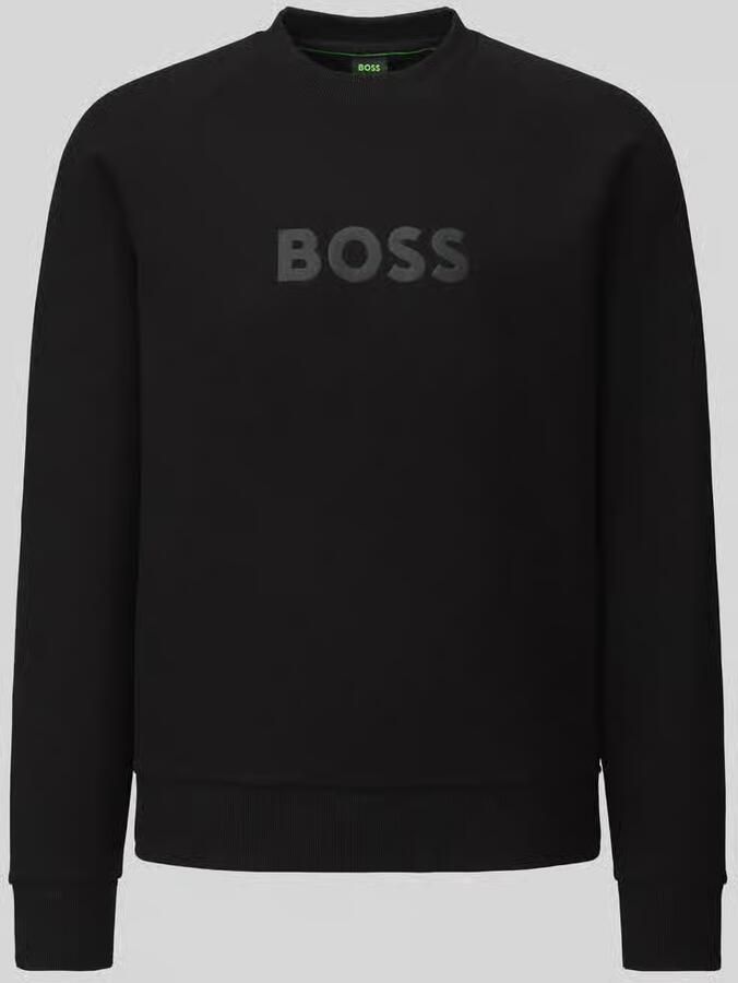 BOSS Green Sweatshirt met tonale logo-opschrift model 'Salbo'