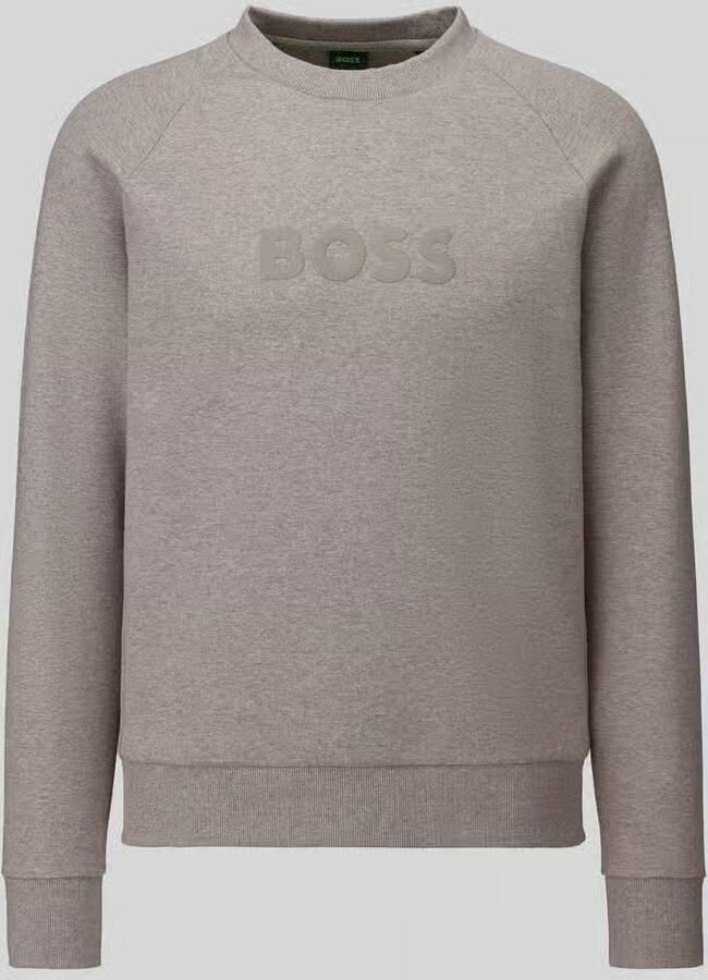 BOSS Green Sweatshirt met tonale logo-opschrift model 'Salbo'