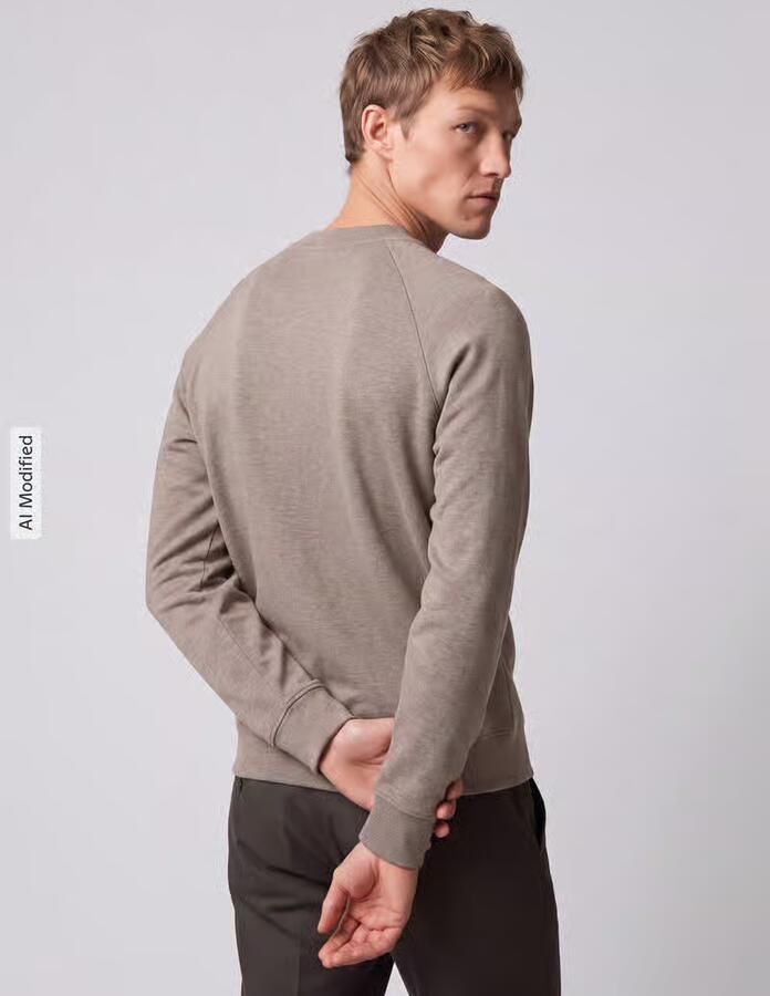 BOSS Green Sweatshirt met tonale logo-opschrift model 'Salbo' - Foto 3
