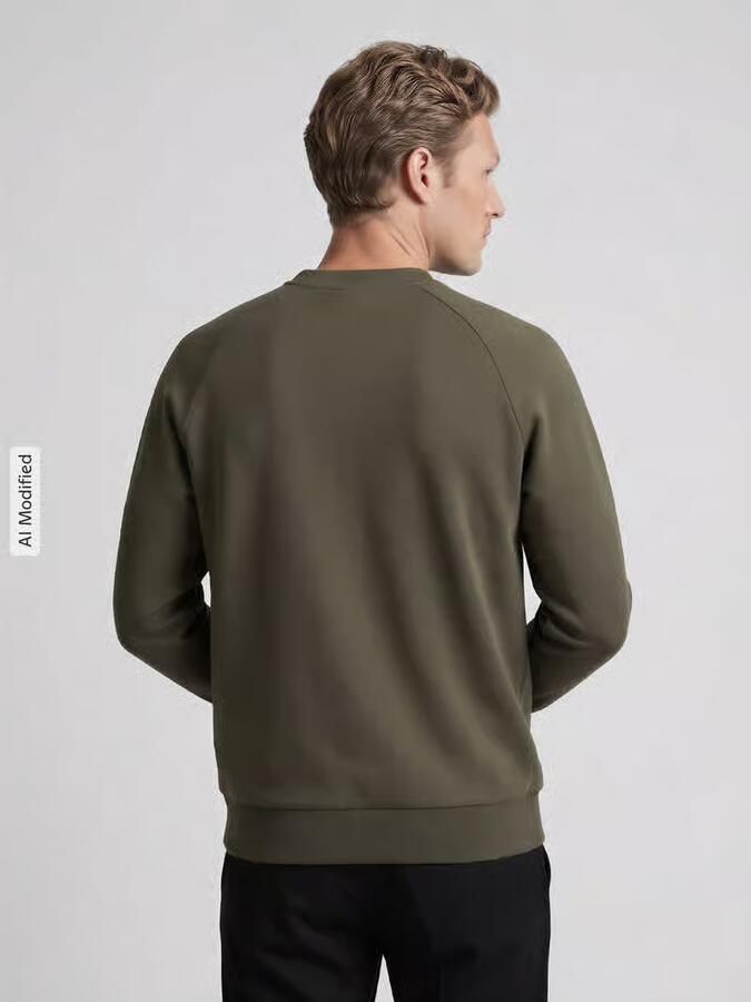 BOSS Green Sweatshirt met tonale logo-opschrift model 'Salbo' - Foto 3