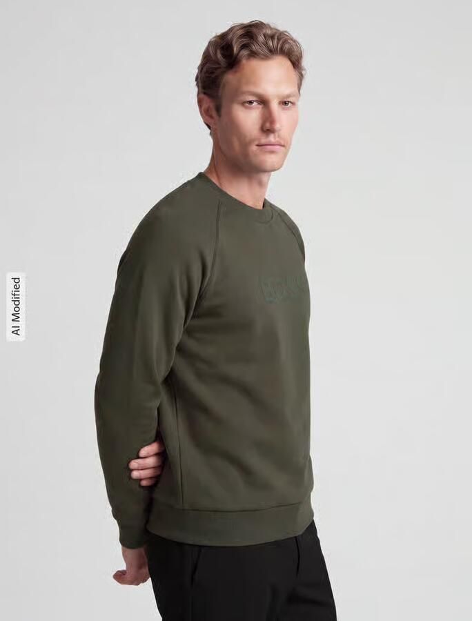 BOSS Green Sweatshirt met tonale logo-opschrift model 'Salbo' - Foto 2