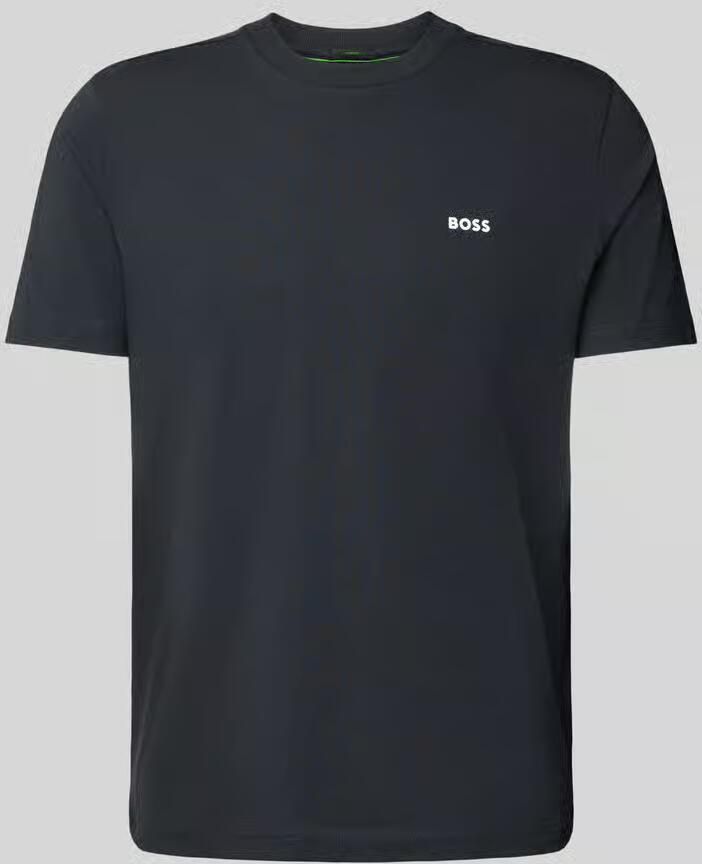 BOSS Green T-shirt met labelprint