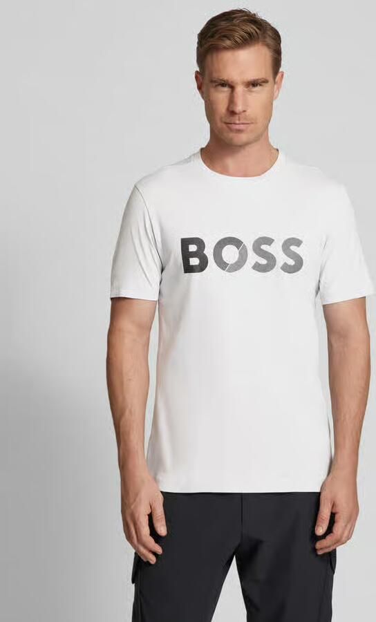 BOSS Green T-shirt met labelprint - Foto 2