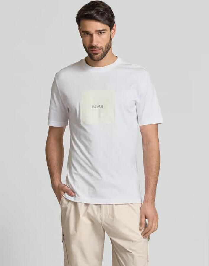 Boss Polo Shirt Lange Mouw Tee Logo Rib 10270342 01 50538096 - Foto 2