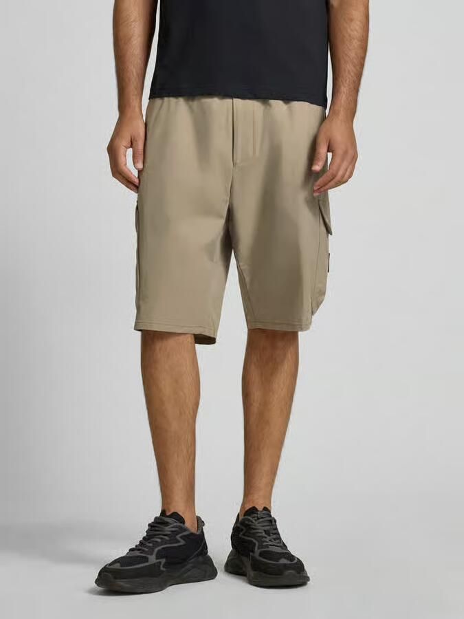 BOSS Green Tapered fit bermuda met cargozakken - Foto 2