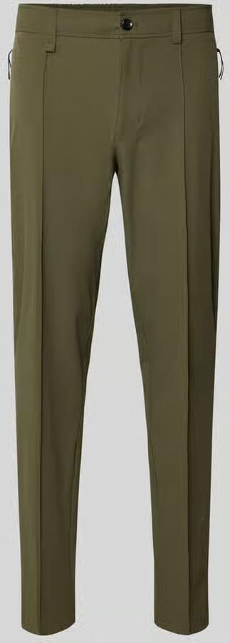 BOSS Green tapered fit broek met persplooien model 'PS SPIRIT 70' - Foto 2