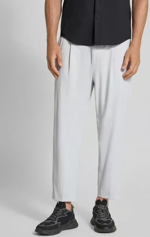 BOSS Green Tapered fit broek met tunnelkoord model 'CONVERT PLEAT' - Foto 2