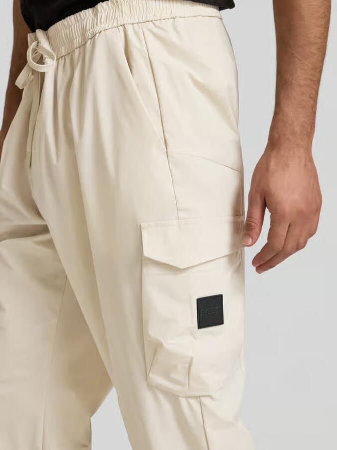 BOSS GREEN Cargobroek T Urbanex-CargoLight met elastische tailleband en trekkoord cargobroek joggingbroek stretchbroek - Foto 3