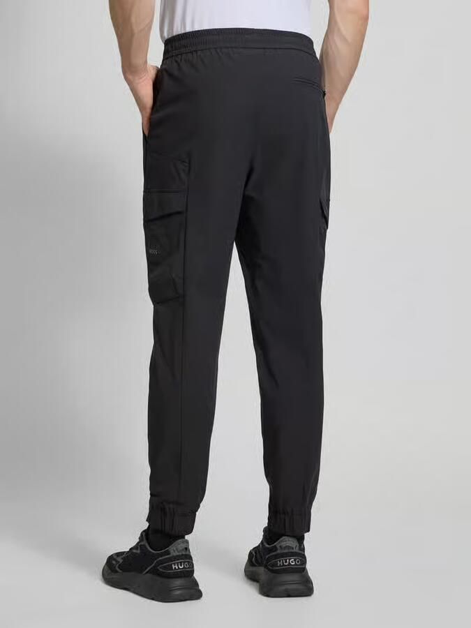BOSS Green Tapered fit cargobroek met tunnelkoord model 'Urbanex' - Foto 2
