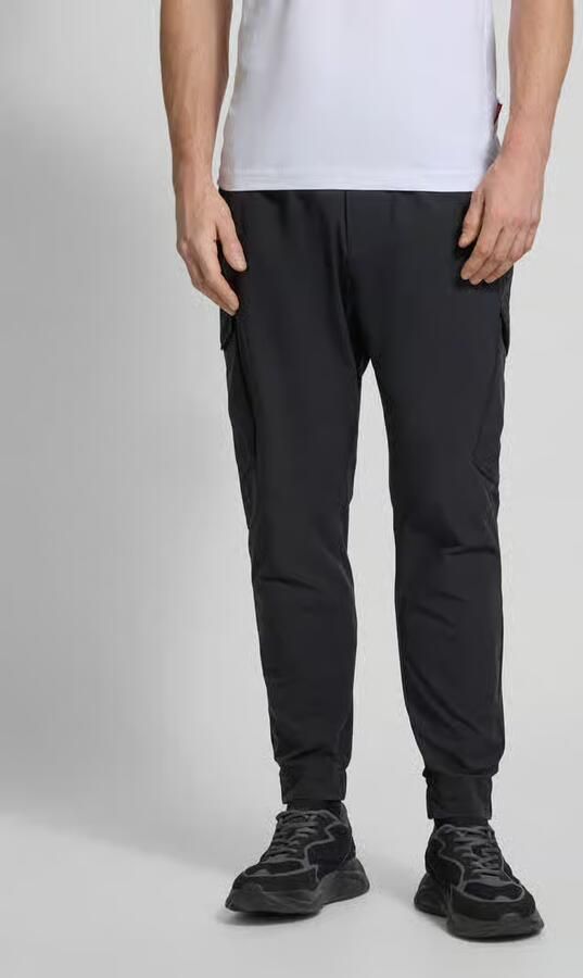 BOSS Green Tapered fit cargobroek met tunnelkoord model 'Urbanex' - Foto 3