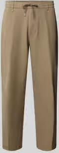 BOSS Green Tapered fit pantalon van strijkvriendelijk materiaal model 'T_CONVERT'