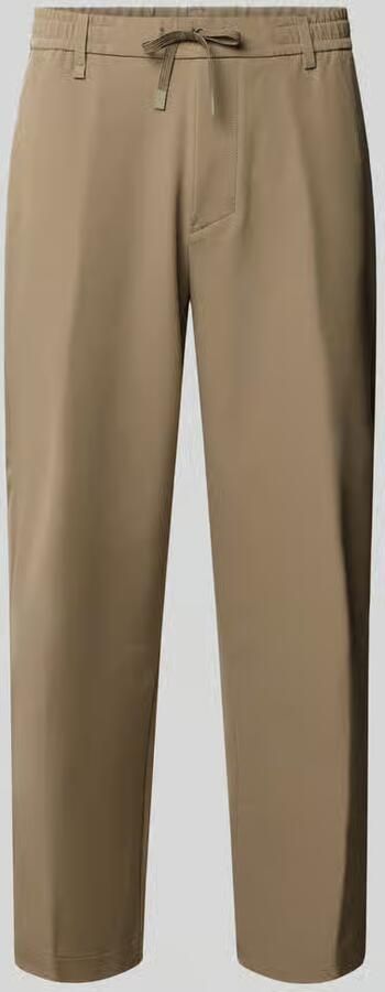 BOSS Green Tapered fit pantalon van strijkvriendelijk materiaal model 'T_CONVERT' - Foto 2