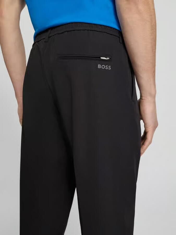BOSS GREEN Geweven broek T Convert Elastische tailleband en trekkoord riemlussen pantalon